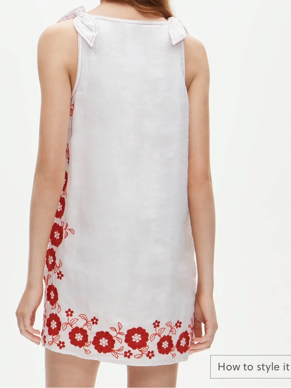 J crew Sadie Mini Dress In Embroidered Linen